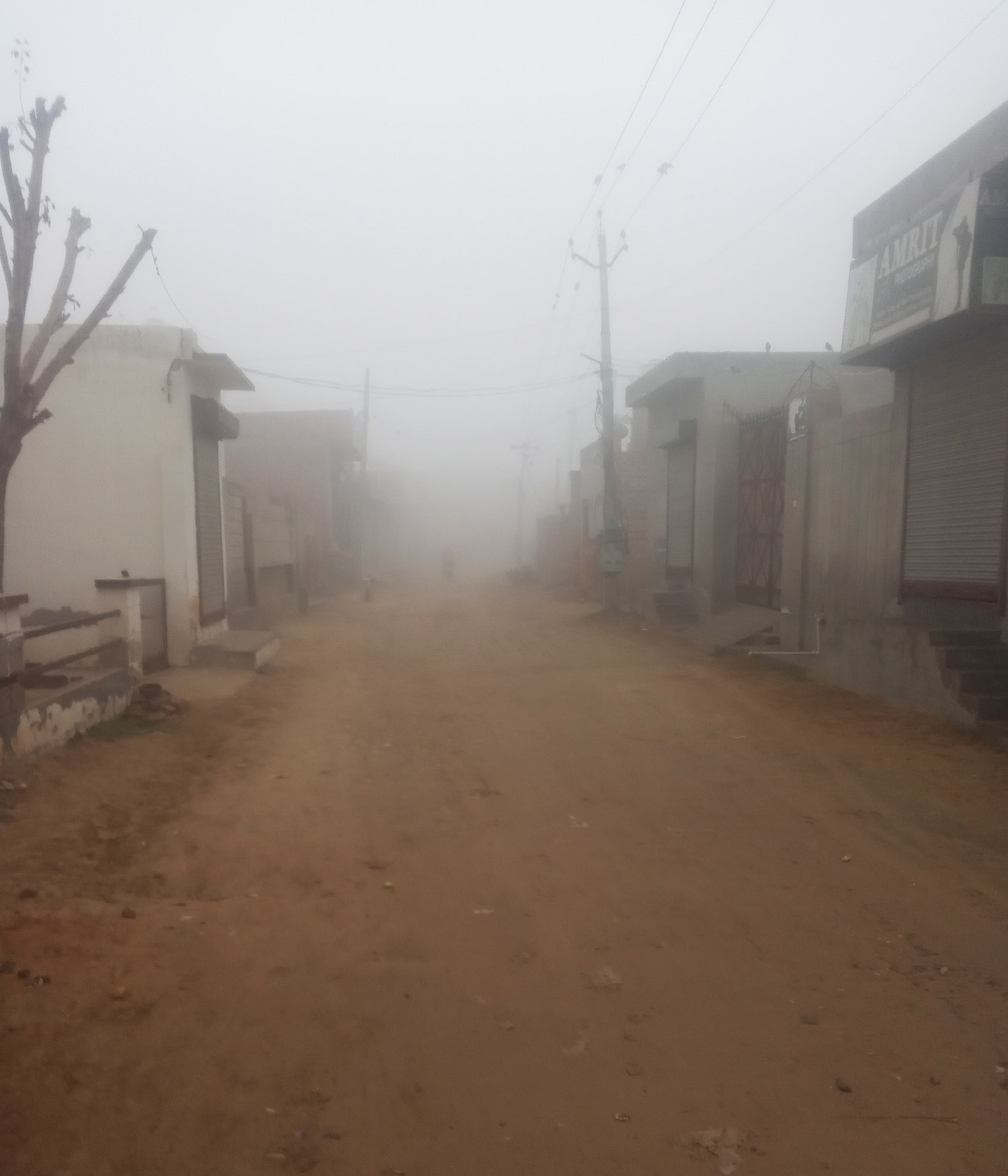 Farmers' faces brightened due to fog and increasing cold again